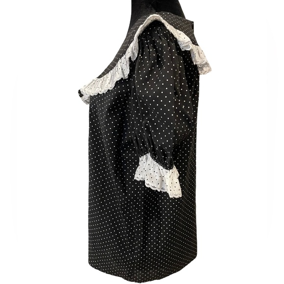 Partners Please by Malco Modes Vintage 70s Polka Dot Square Dance Skirt Top Set - Picture 7 of 12